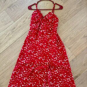 Row A Spaghetti Strap Midi Dress